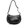Isabel Marant Marant Oskan Moon Shoulder Bag With Studs In Black