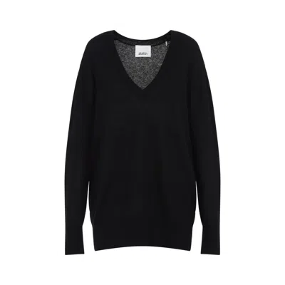 Isabel Marant Black Silk And Cashmere Larana Pullover