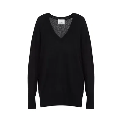 ISABEL MARANT ISABEL MARANT BLACK SILK BLEND LARANA SWEATER