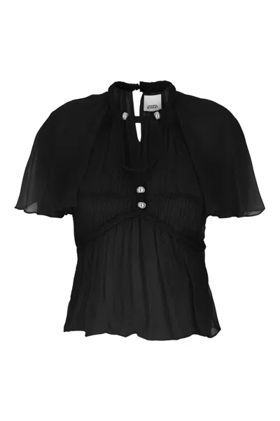 Isabel Marant Black Silk Blouse