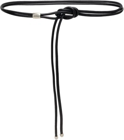 Isabel Marant Black Silvia Belt In Multi