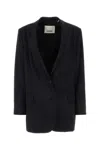 Isabel Marant Black Stretch Polyester Blend Oceany Blazer In Black