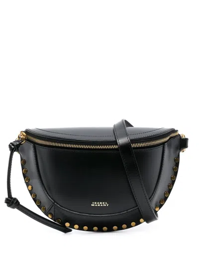 ISABEL MARANT BLACK SKANO LEATHER CROSSBODY BAG