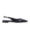 Isabel Marant Flat Sling Back Ballerina Shoes In Black