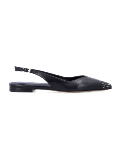 ISABEL MARANT BLACK SLINGBACK BALLET FLATS