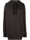 Isabel Marant Solena Logo-embroidered Oversized Hoodie In Black