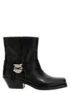 Isabel Marant Akson Embellished Tasseled Leather Ankle Boots In Black