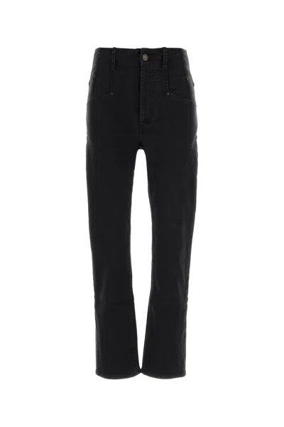ISABEL MARANT JEANS NILIANE IN DENIM STRETCH NERO DONNA