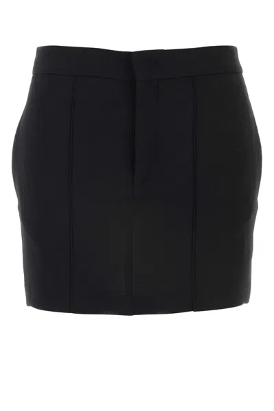 Isabel Marant Black Stretch Polyester Blend Licoba Mini Skirt