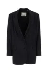 Isabel Marant Black Stretch Polyester Blend Oceany Blazer In Black