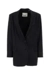 Isabel Marant Black Stretch Polyester Blend Oceany Blazer
