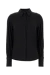 Isabel Marant Black Stretch Silk Teysa Shirt In Black