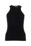 Isabel Marant Black Stretch Wool Blend Zalana Top In Black