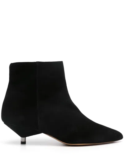 ISABEL MARANT BLACK SUEDE ANKLE BOOTS