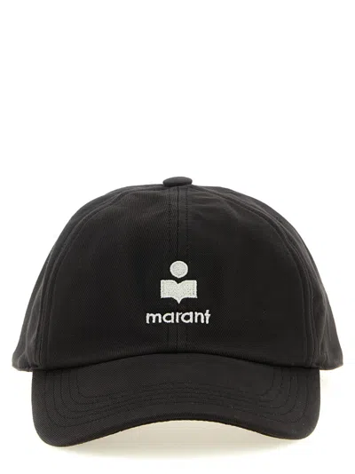 ISABEL MARANT WOMEN BLACK TOMAS TEXTURED CAP