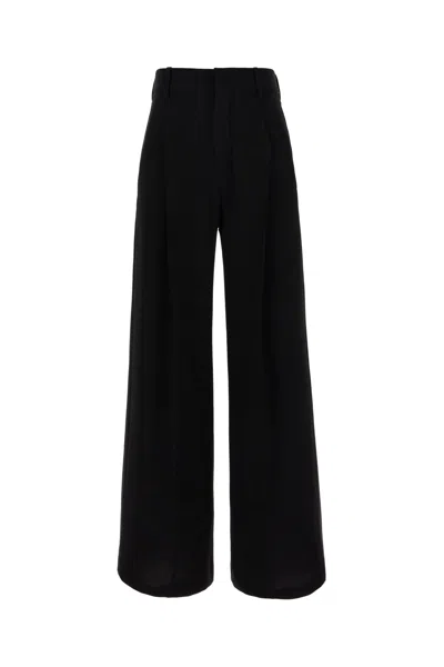 ISABEL MARANT BLACK TRIACETATE BLEND PANTS