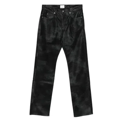 ISABEL MARANT ISABEL MARANT BLACK TROUSERS - REGULAR & STRAIGHT-LEG TROUSERS MEN