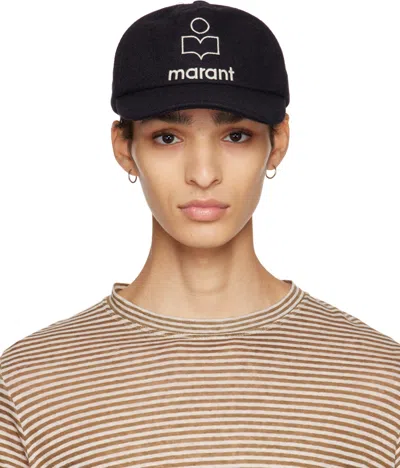 Isabel Marant Black Tyron Cap In 30mi Midnight