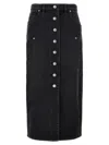 Isabel Marant Black Vandy Skirt In Black