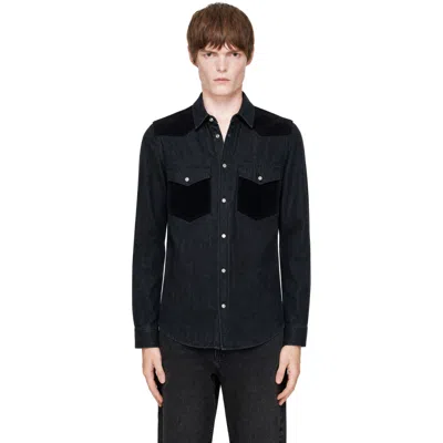 Isabel Marant Black Vegas Shirt In Blue