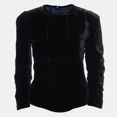 Pre-owned Isabel Marant Black Velvet Full Sleeves Top S