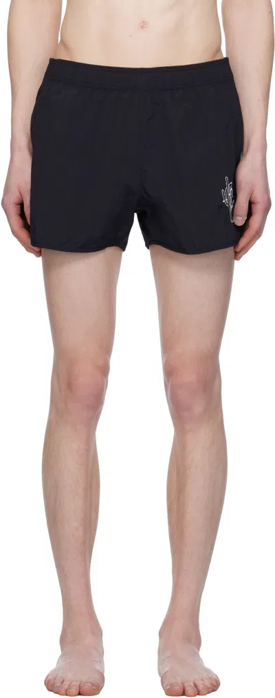 Isabel Marant Black Vincente Swim Shorts In Faded Black