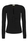 Isabel Marant Black Detail Button Top For Women In 01bk
