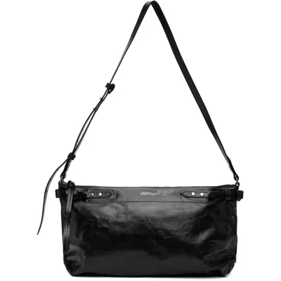 Isabel Marant Black Winna Day Shoulder Bag In Purple