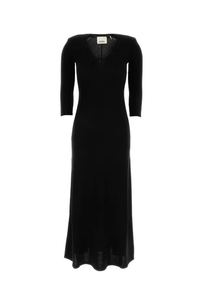 ISABEL MARANT ISABEL MARANT BLACK WOOL BLEND SALINA DRESS