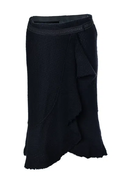 Isabel Marant , Black Wool Wrap Skirt