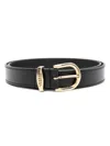 Isabel Marant Black Zadd Leather Belt In Black