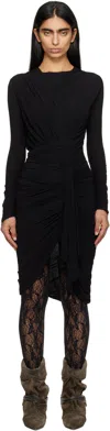 Isabel Marant Black Zorah Midi Dress In Black