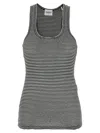 Isabel Marant Blackwhite Thea Tank Top In Blackwhite