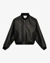 Isabel Marant Long Sleeve Leather Jacket In Black