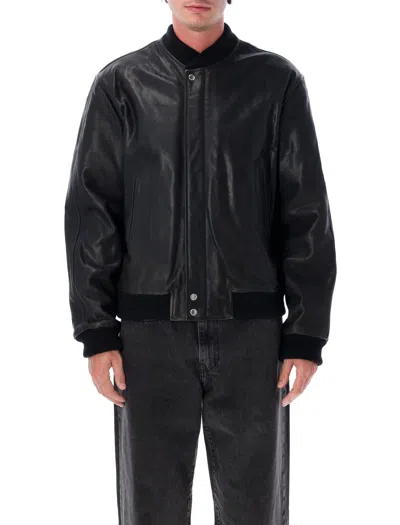 Isabel Marant Blaike Leather Bomber In Black