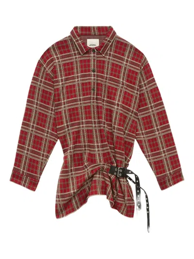 Isabel Marant Women Blandia Shirtdress In Red