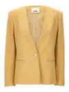 Isabel Marant 'manzil' Blazer Featuring Notched Lapel In Beige