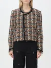 Isabel Marant Multicolor Wool-blend Weave Jacket In Braun