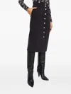 Isabel Marant Woman Midi Skirt Black Size 8 Cotton In Black