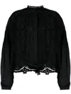 Isabel Marant Kubra Broderie Anglaise Blouse In Black