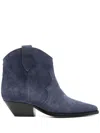 Isabel Marant Blue 45mm Dewina Ankle Boots In Blue