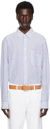 Isabel Marant Blue & White Jasolo Shirt In 30ae
