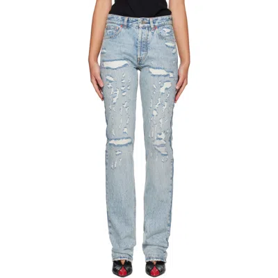 Isabel Marant Blue Daya Long Jeans In 30ul Used Blue