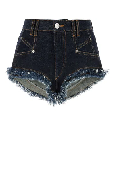 Isabel Marant Blue Denim Eneidala Shorts