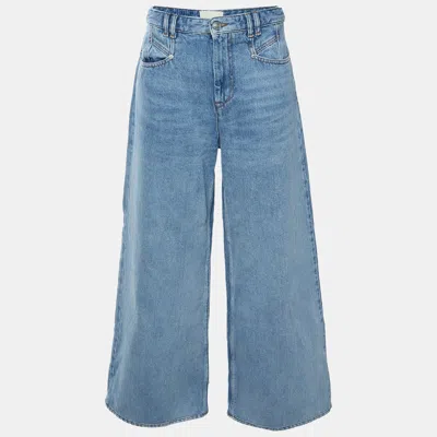 Pre-owned Isabel Marant Blue Denim Lemony Wide Leg Jeans L/waist 31"