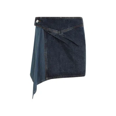 Isabel Marant Blue Denim Mini Skirt For Women