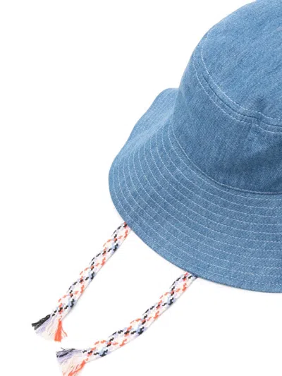 Isabel Marant Blue Fadelya Denim Bucket Hat