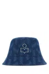 Isabel Marant Logo Embroidered Bucket Hat In Blue