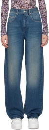 Isabel Marant Blue Joanny Jeans In 30fb Faded Blue