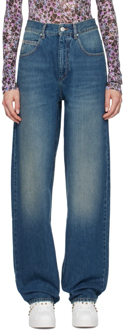 Isabel Marant Blue Joanny Jeans In 30fb Faded Blue